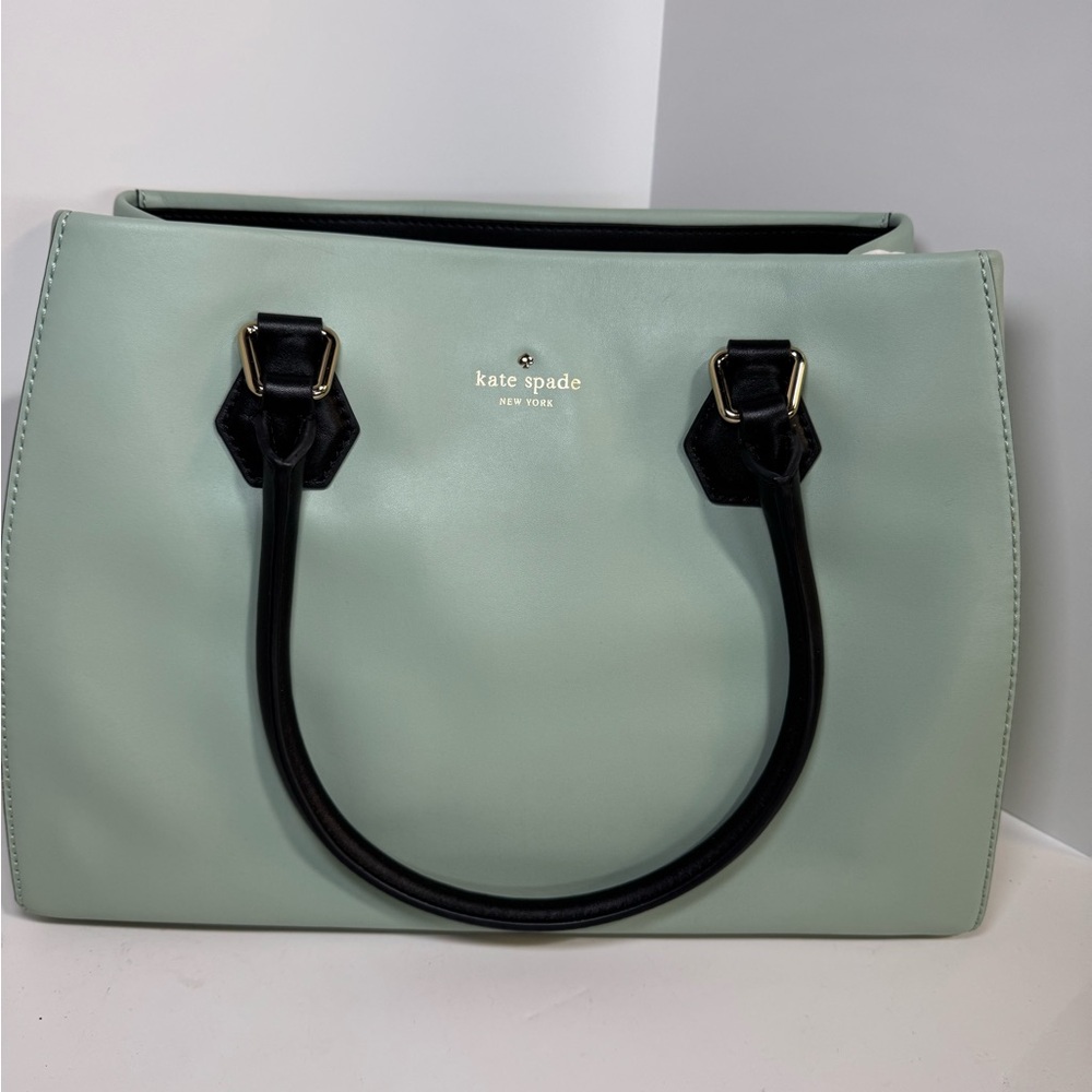 Kate Spade Louise Catherine Street Mint Green Tote Bag